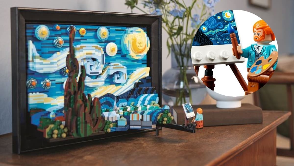 Arma "La noche estrellada" de Van Gogh con este increíble set de LEGO