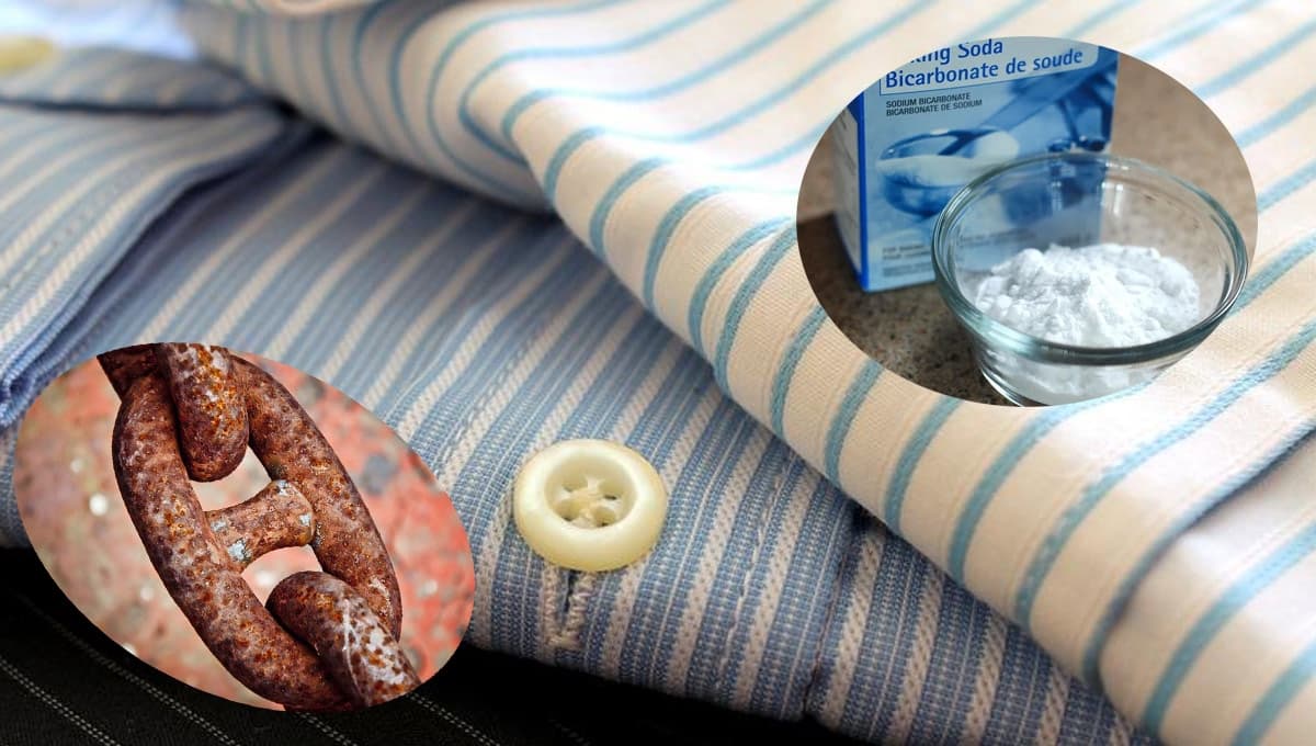 ¿Cómo quitar las manchas de óxido de la ropa con bicarbonato?