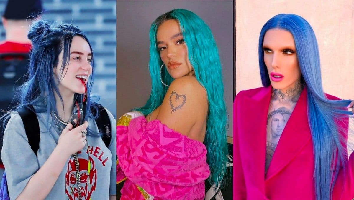¿Lo usas? ESTE es el significado del color de cabello azul
