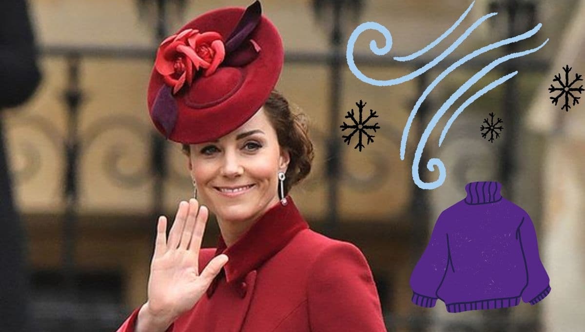 Kate Middleton usa el mejor suéter para lucir un cuello largo a los 40 años