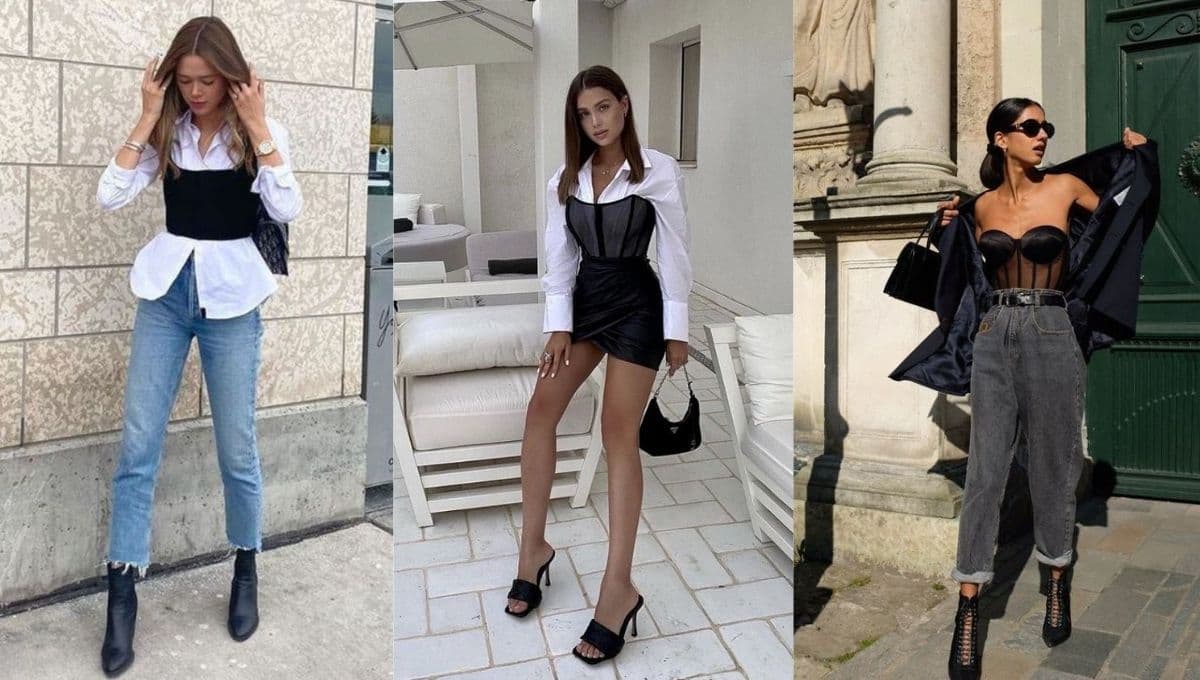 ¿Cómo usar un corset con ropa? 5 looks de impacto que amarás probar