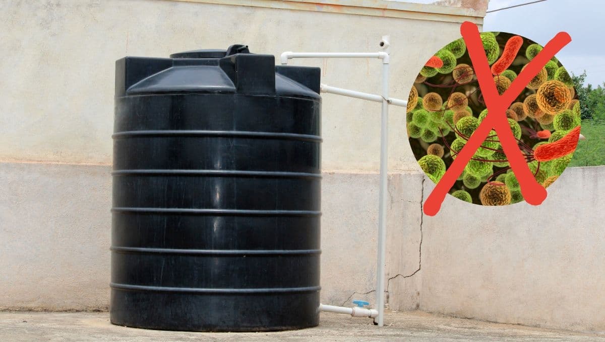 ¿Cómo lavar un tinaco sin meterse y desinfectar el agua?