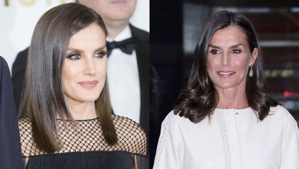 La reina Letizia lleva el corte long bob perfecto para tapar las canas a los 50 años