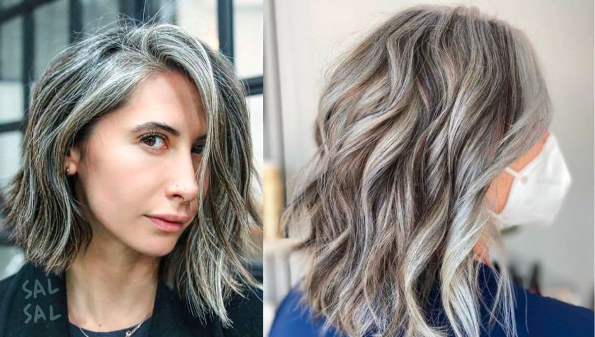 Mechas Lowlights, la técnica perfecta para hacer tu transición a un cabello con canas