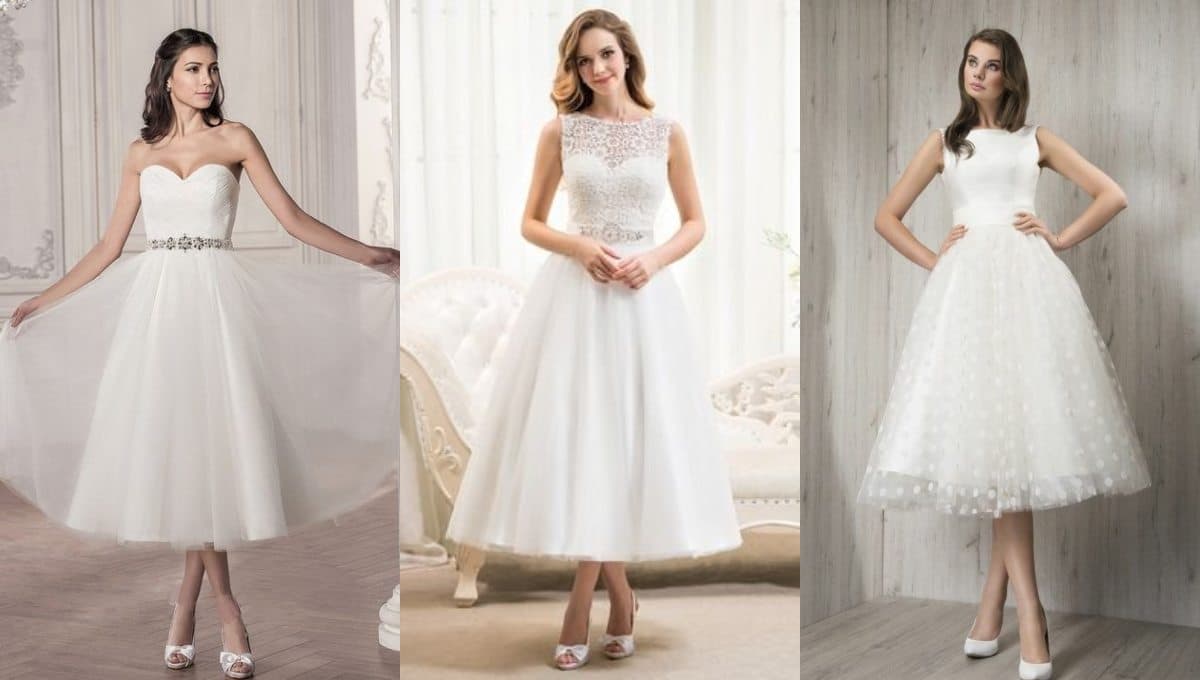 5 vestidos de novia sencillos y elegantes para bajitas