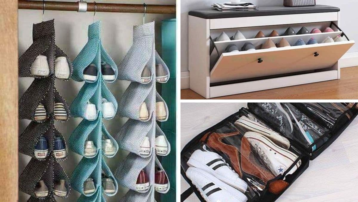 5 ideas para acomodar tus tenis en poco espacio y sin zapatera