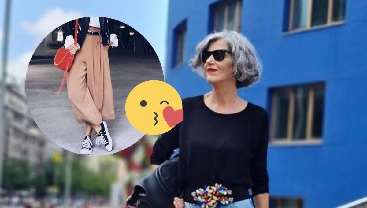 Pantalones harem, la prenda que no puede faltar en tu clóset a los 50 años