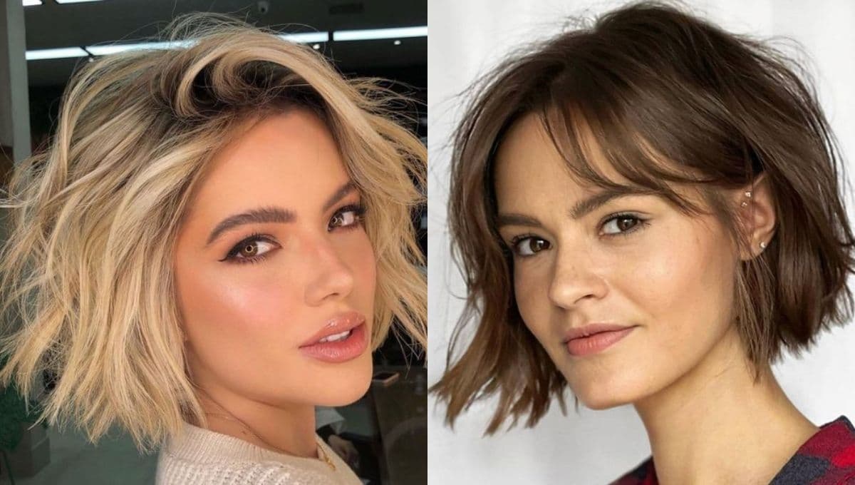 Corte de cabello carré con textura, el look perfecto a los 40 años para rejuvenecer