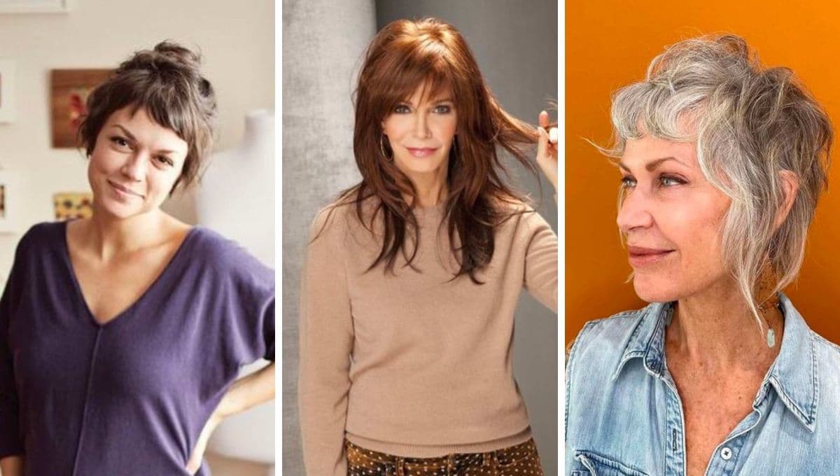 5 cortes de cabello con fleco que debes usar YA si tienes 50 años