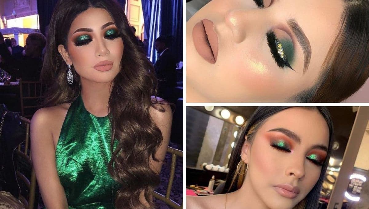 5 ideas de maquillaje verde para Navidad sin parecer el Grinch