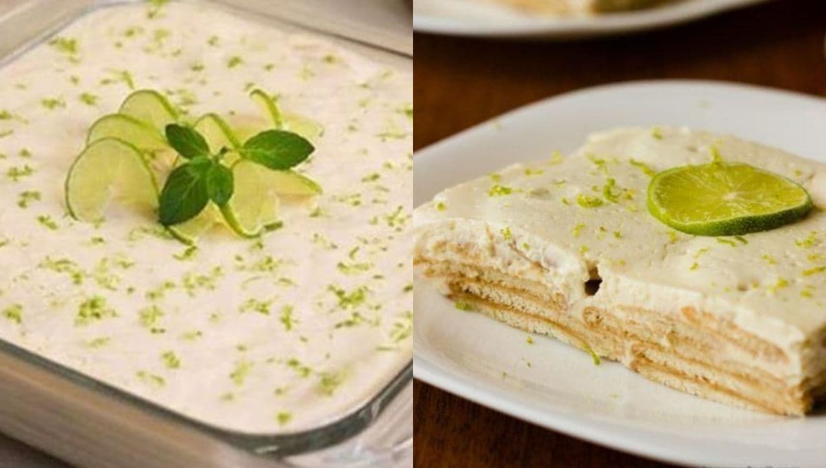 Rica y sencilla receta de pay de limón frío con galletas Marías