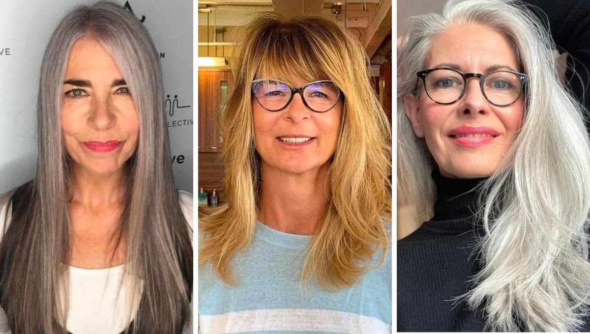 3 cortes para cabello largo que las mujeres de 50 años usan y lucen refinadas
