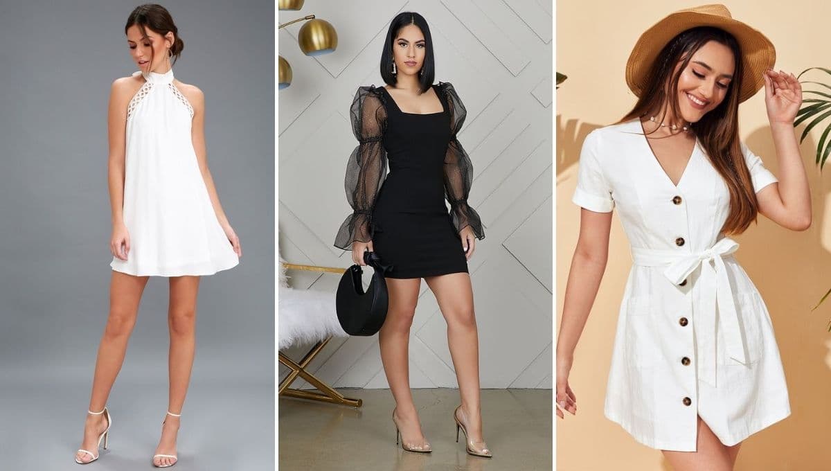 3 vestidos cortos que le quedan a mujeres de 30 y 50 años