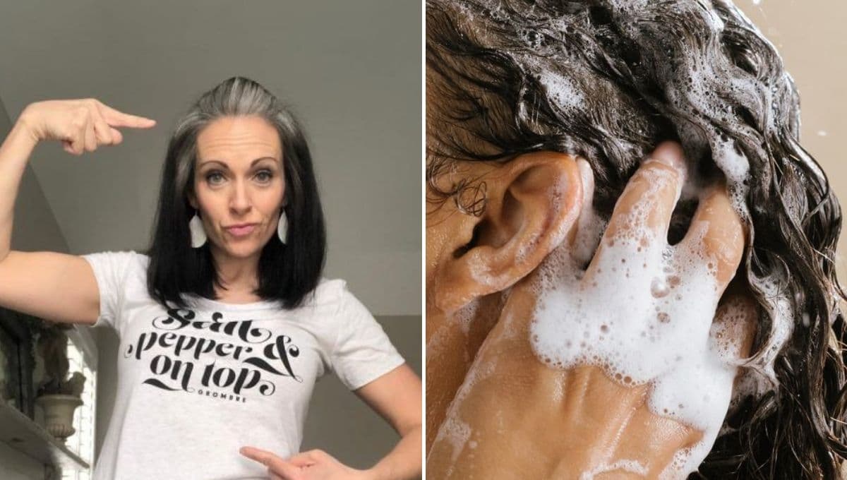 ¿Cómo ocultar las canas en cabello negro?