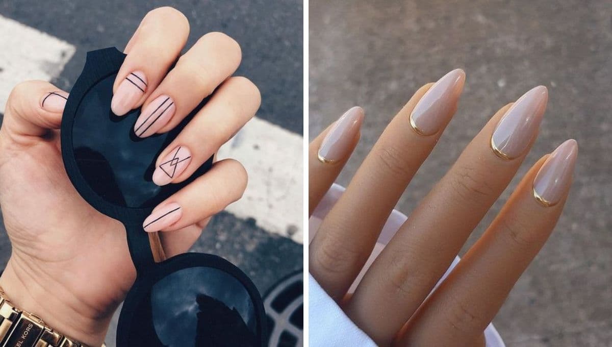 7 diseños de uñas con líneas para darle un toque minimalista a tu manicura