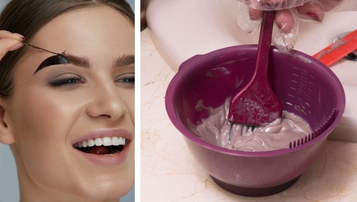 ¿Qué pasa si me pinto las cejas con tinte de cabello?