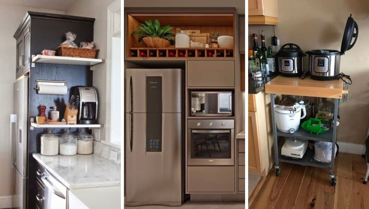 5 ideas para acomodar todos los electrodomésticos en una cocina pequeña