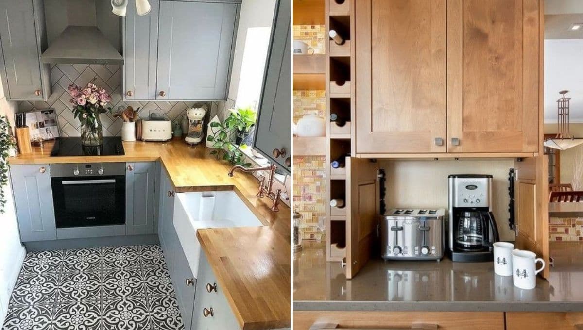 ¿Cómo acomodar electrodomésticos en una cocina pequeña?