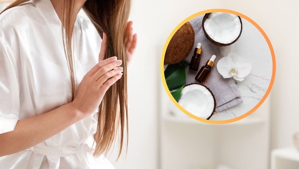 ¿Cómo se aplica el aceite de coco en el cabello para que crezca?