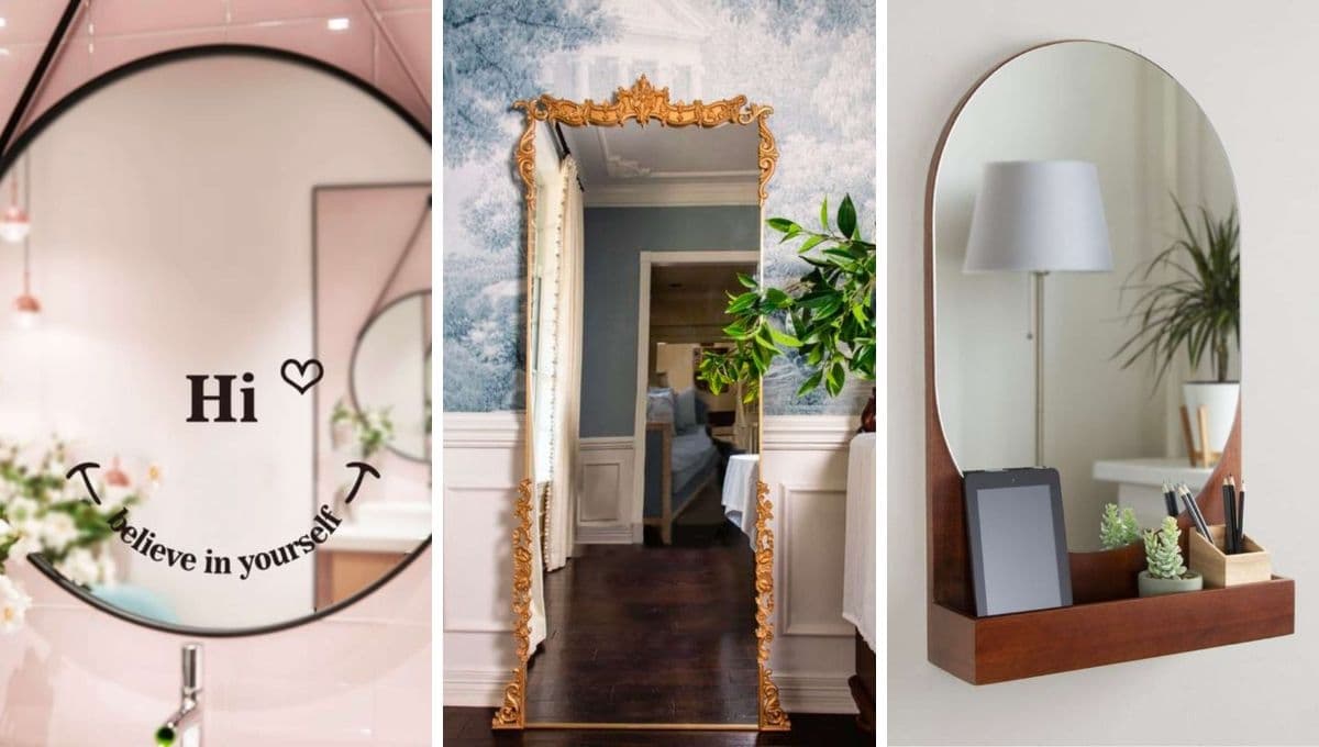 7 ideas para decorar el espejo de tu habitación