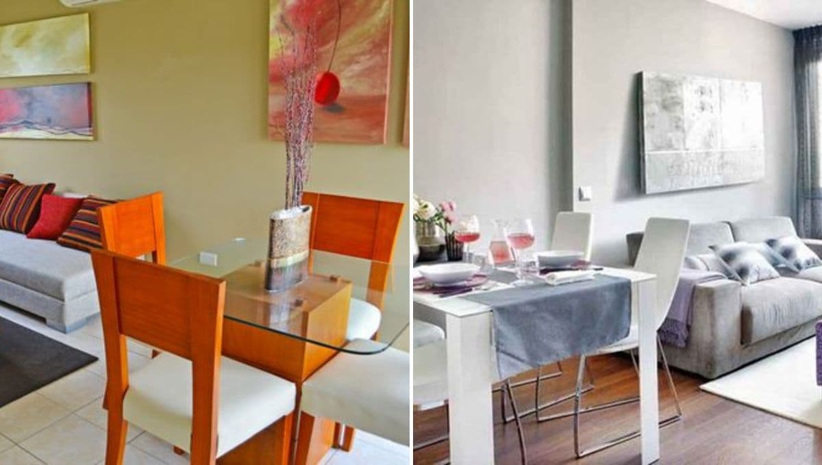 ¿Cómo decorar una sala comedor pequeña y sencilla?