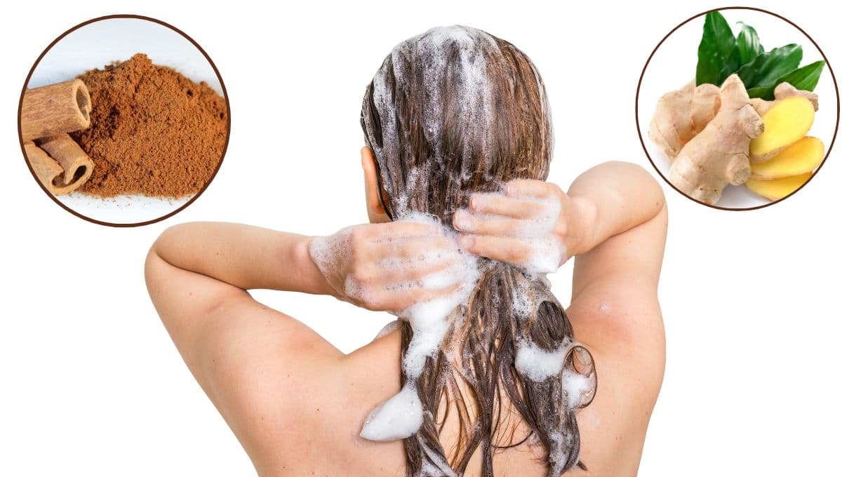 ¿Qué le pasa a mi cabello si le echo jengibre y canela a mi shampoo?