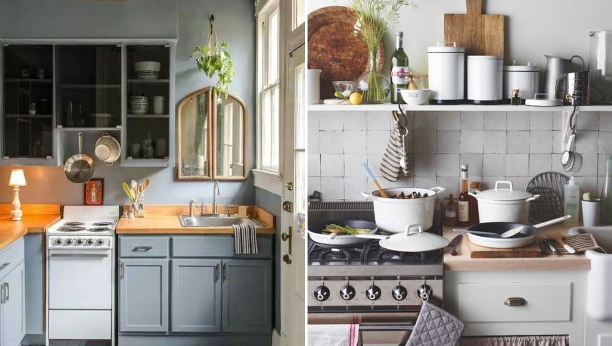 ¿Cómo acomodar una estufa en una cocina pequeña?
