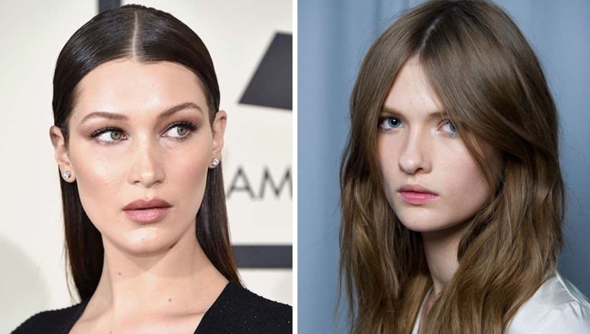 ¿Qué significa la raya en medio del cabello?