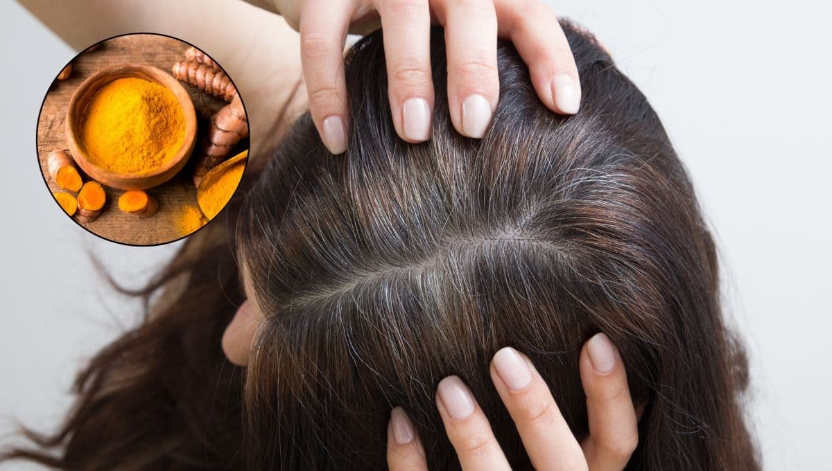 ¿Cómo oscurecer las canas con cúrcuma?