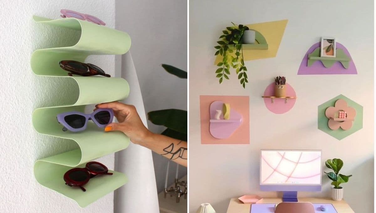 5 estilos de repisas flotantes realmente originales para decorar tu habitación de 4×4