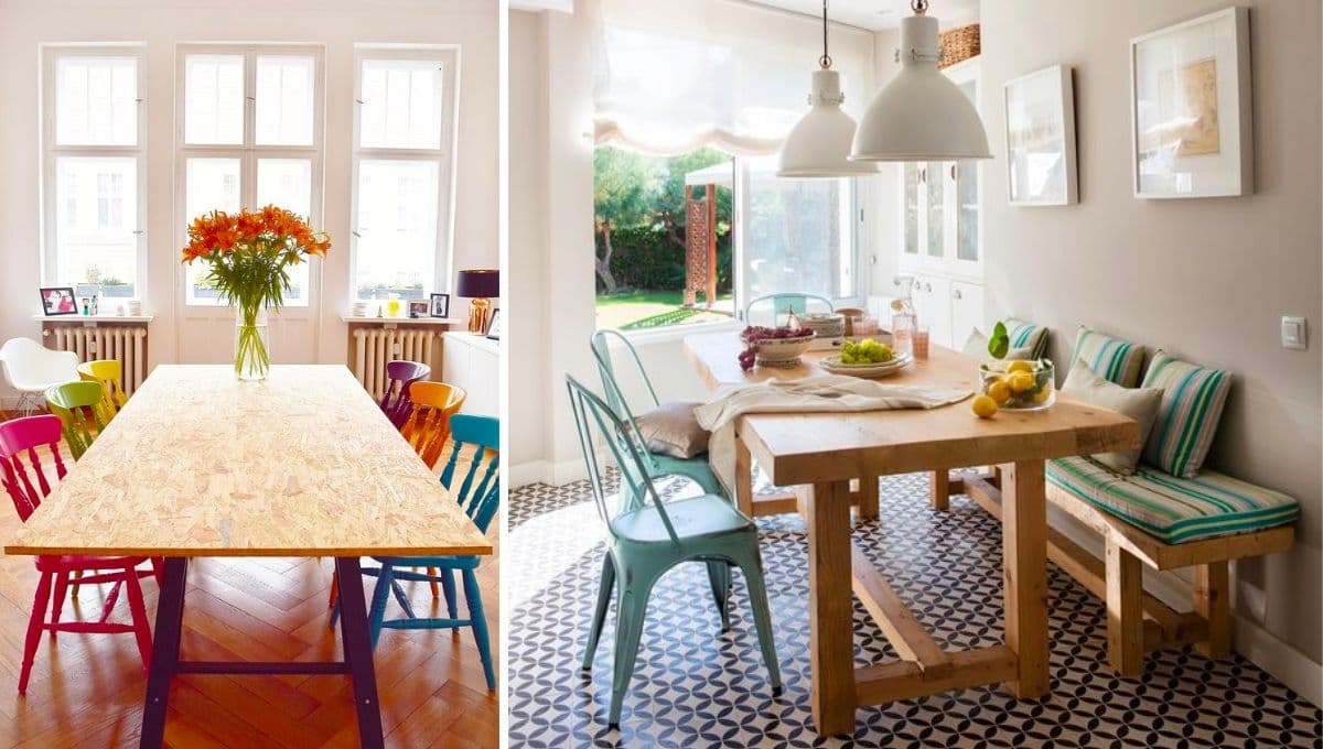 ¿Qué muebles poner en un comedor sin gastar mucho dinero?