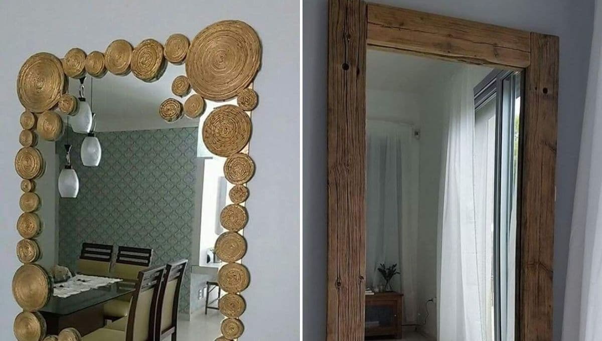 Ideas para decorar un espejo grande de pared y que luzca elegante
