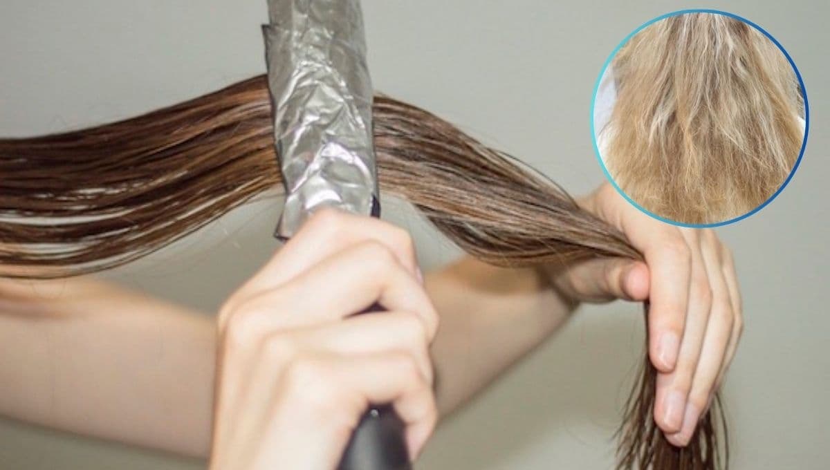 ¿Qué pasa si le pongo papel aluminio a la plancha de cabello?