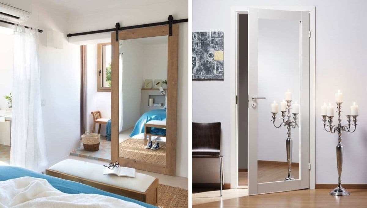 Ideas de espejos que parecen puertas para hacer ver tu casa más grande