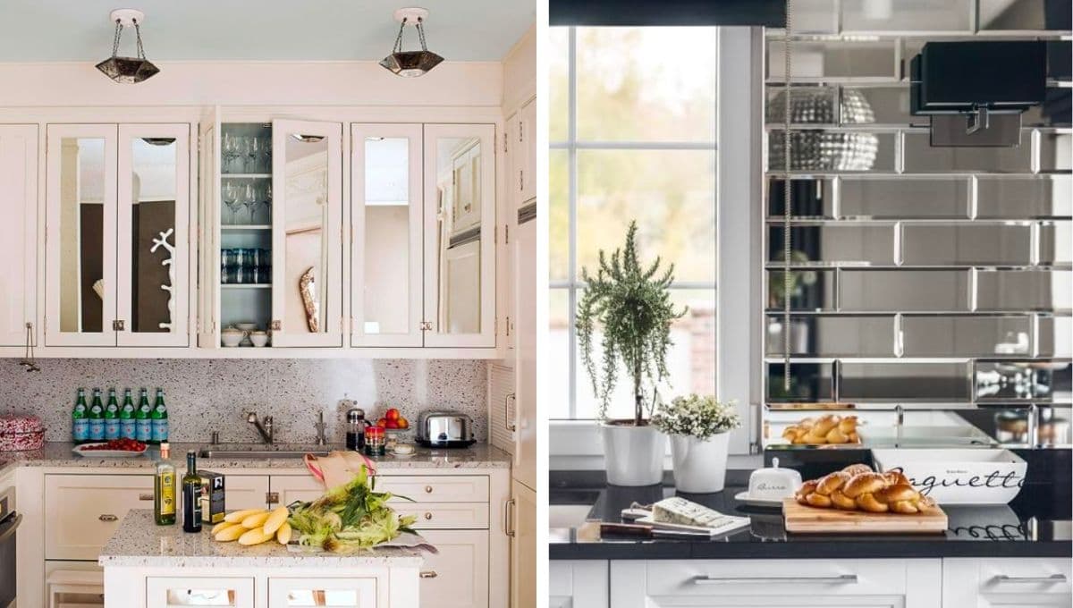 Ideas de espejos para la cocina pequeña ideales para hacerla ver más grande