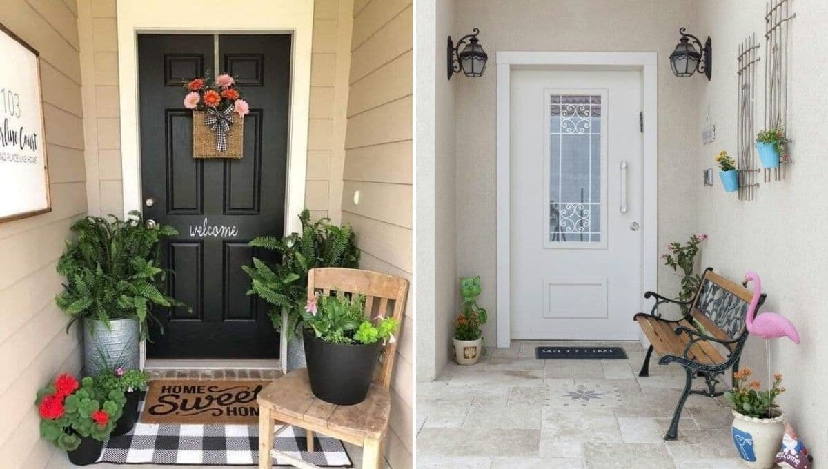 ¿Cómo decorar la entrada exterior de una casa?