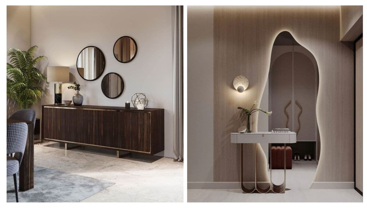 ¿Cómo decorar una pared con espejos?