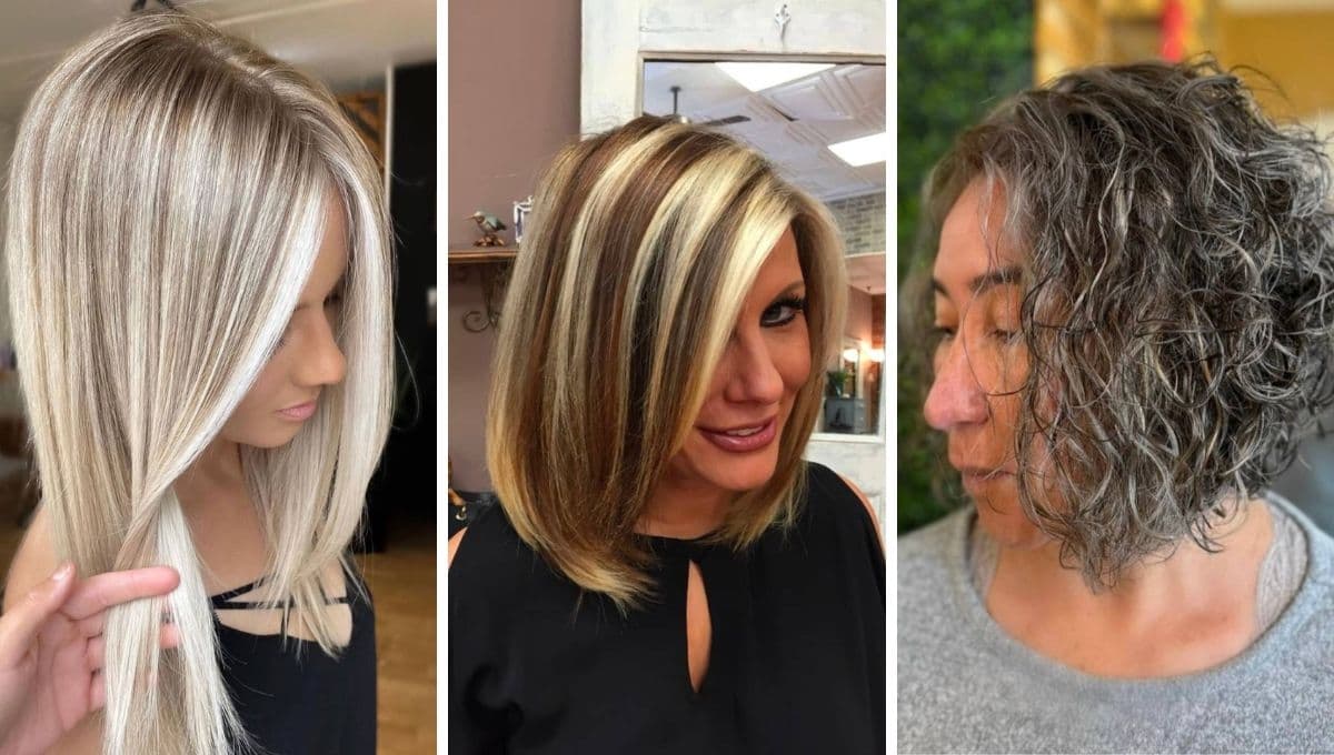 Los mejores tipos de luces y mechas para ocultar las canas