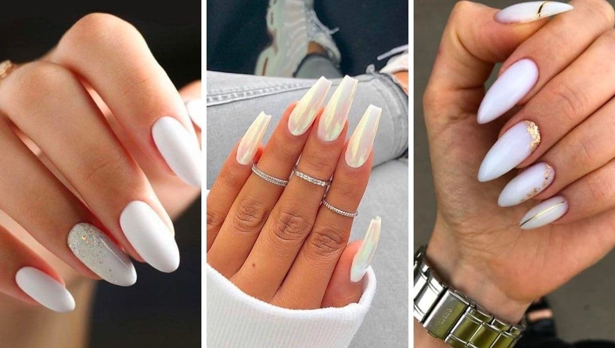 Dale otro estilo a tu manicura con estos diseños de uñas blancas