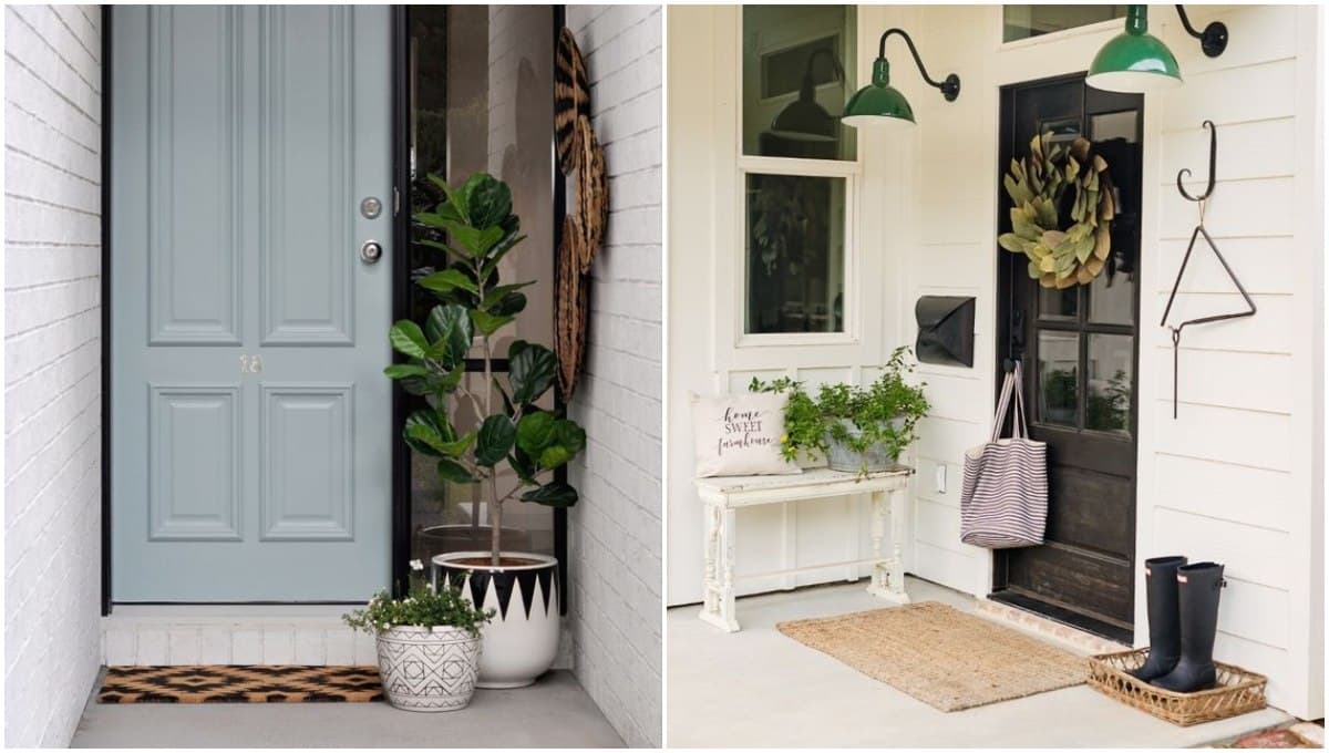 ¿Cómo decorar la entrada exterior de un departamento?