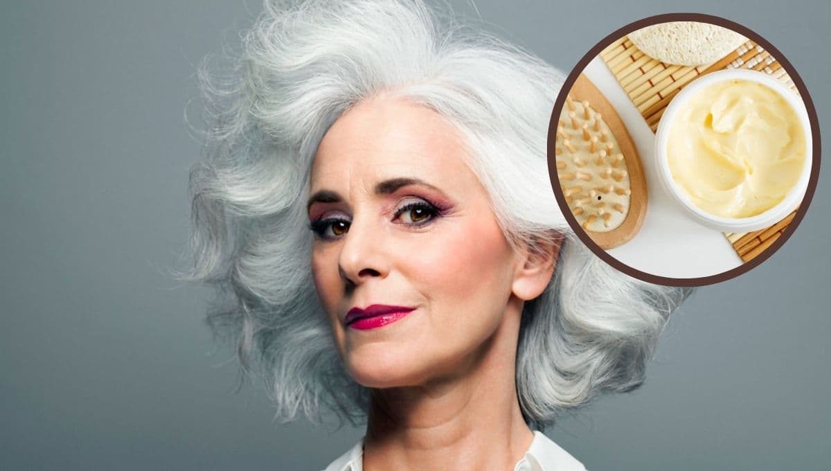 La mascarilla para hidratar el cabello canoso de forma natural: tutorial