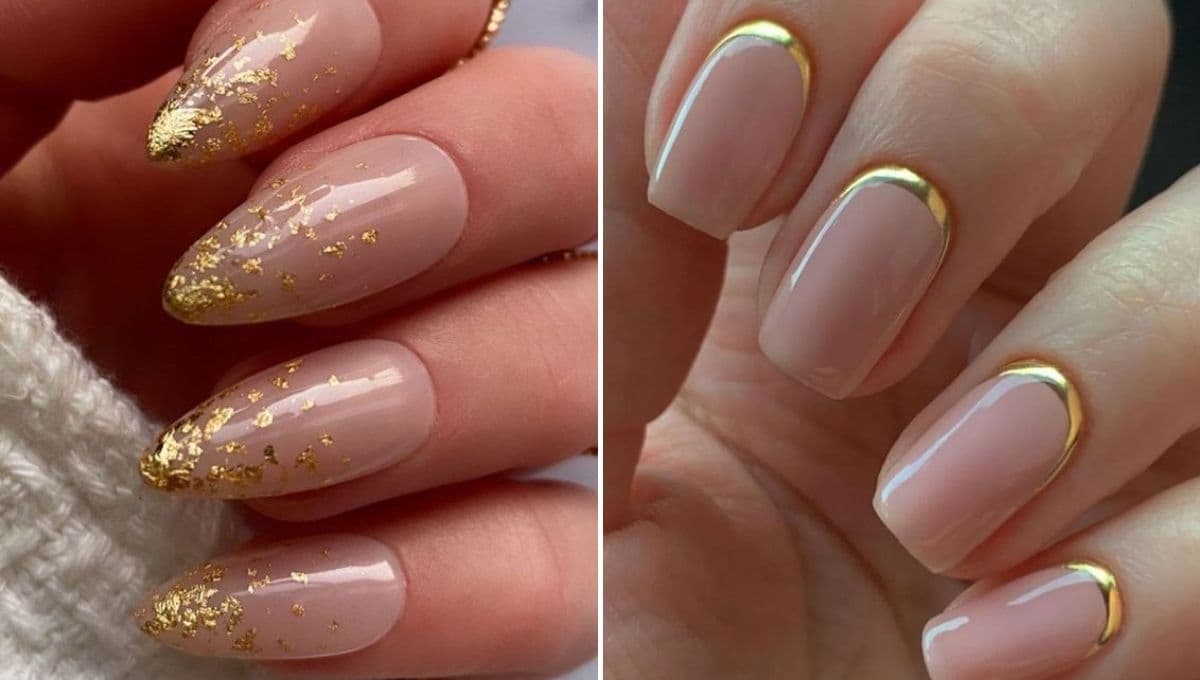 Uñas doradas elegantes: 6 diseños de manicura para lucir con brillo