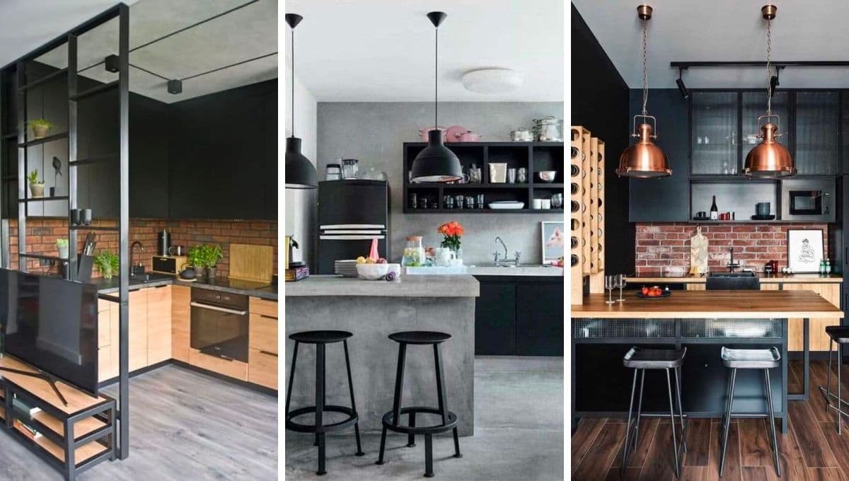 ¿Cómo decorar una cocina pequeña estilo industrial?