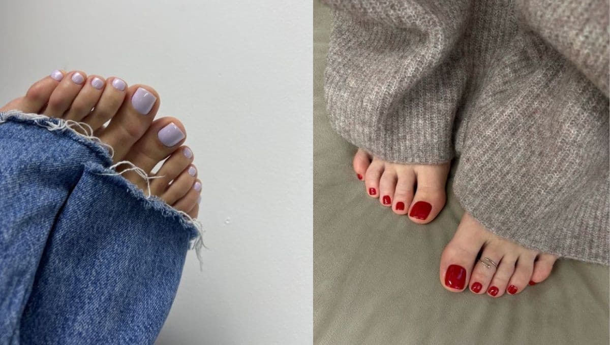 ¿Qué color se ve mejor en las uñas de los pies? 3 diseños para tu pedicura