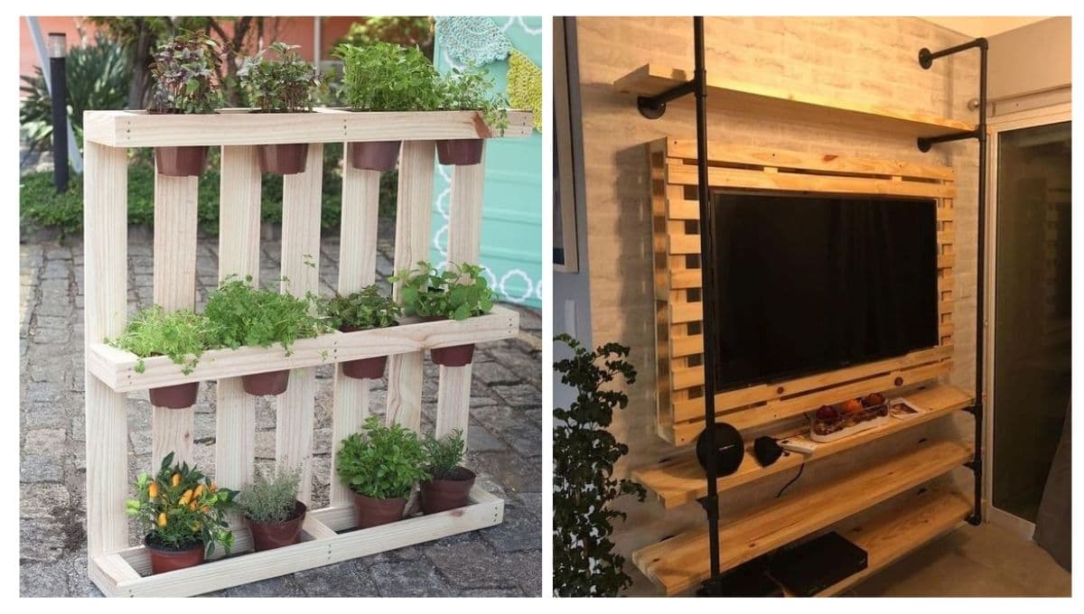 ¿Cómo hacer un mueble con palets y material reciclado?