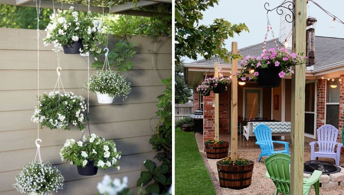 Jardín de plantas colgantes: 5 ideas para que tu patio pequeño se vea natural y fresco