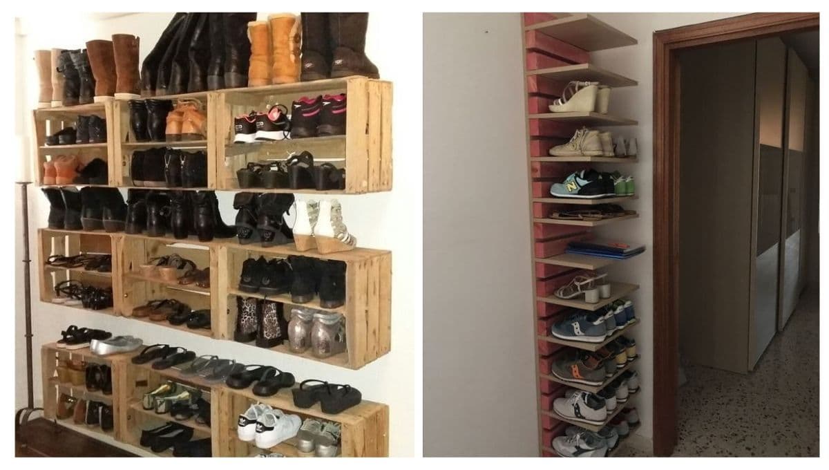 ¿Cómo hacer una zapatera con material reciclado? 3 ideas para organizar tu cuarto