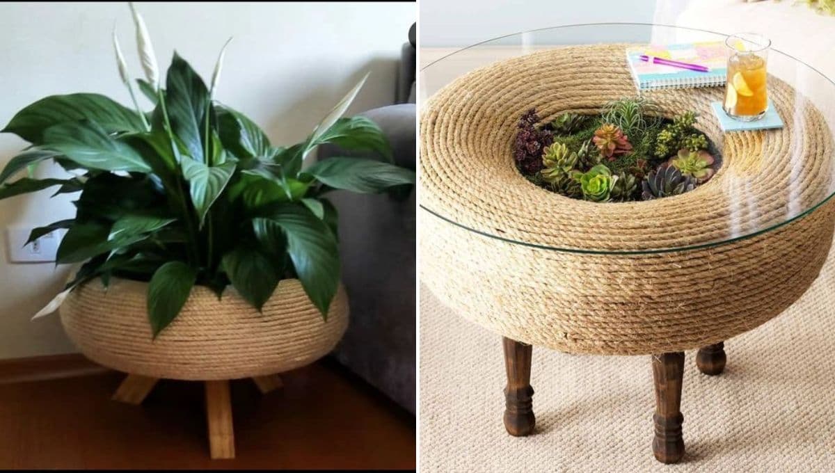 Material reciclado: 5 ideas para hacer macetas con llantas usadas