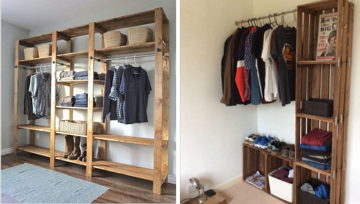 ¿Cómo hacer un ropero con material reciclado? 4 ideas para guardar tu ropa