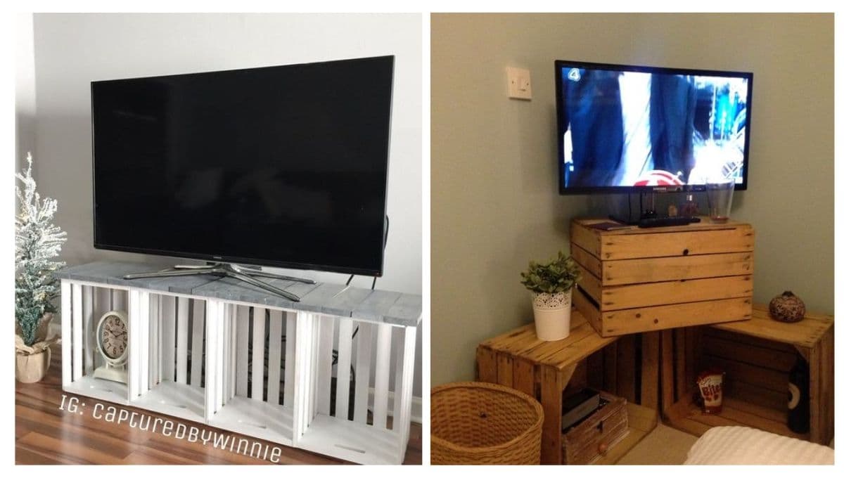 ¿Cómo hacer un mueble de madera para TV? 3 ideas con material reciclado para tu sala
